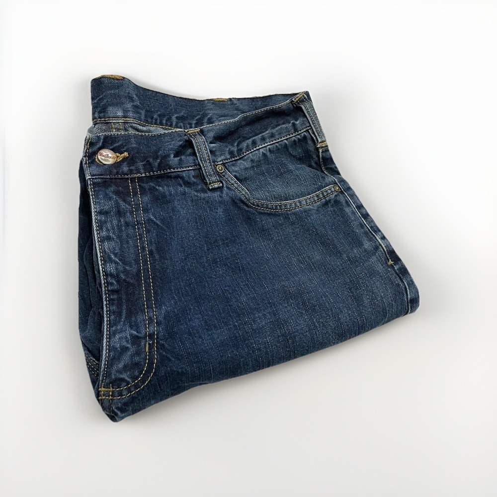 Carhartt Jeans Mens 38x32 (37x31) Blue Straight Loose Fit Workwear Pants